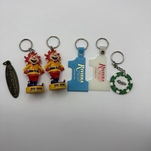 Vintage Las Vegas Key Chains Lot Of 6
